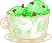 Mint Chocolate Chip Icecream Teacup